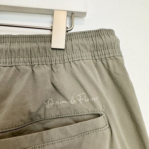 Denim‎ & Flower Mens Green Casual Shorts Size XL - Picture 6 of 7